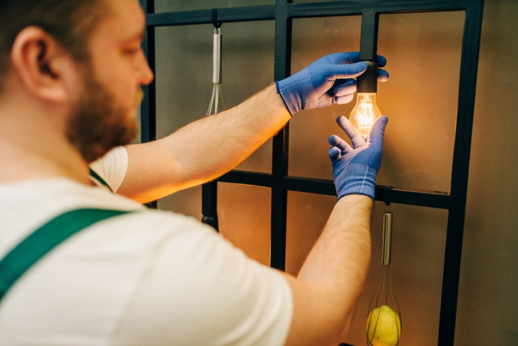 Elektryk zmienia żarówkę. Zmiana zawodu - czy naprawdę nigdy nie jest za późno?